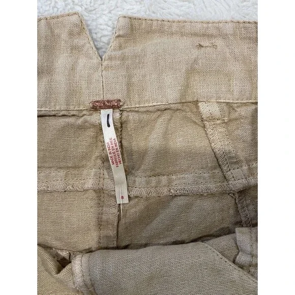 Free People Sweet Talk Chino Wide Leg Pants in Croissant - Picture 3 of 8